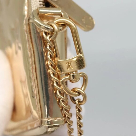 LOUIS VUITTON Monogram Miroir Porte Monnaie Coeur Purse Dore M93567 Auth 129270V - Picture 9 of 14